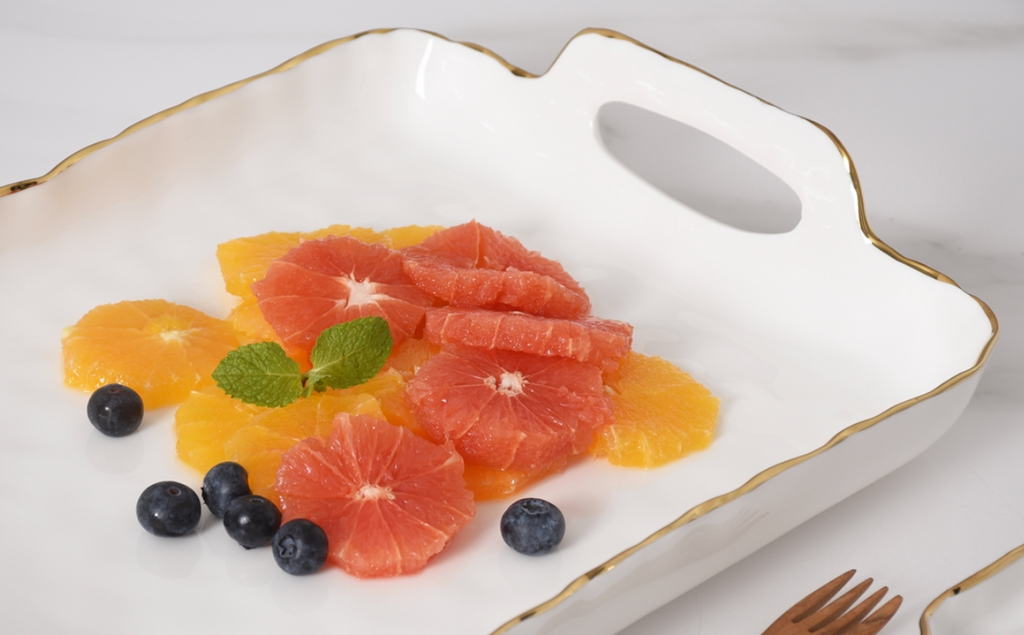 Rectangular Tray with Handles