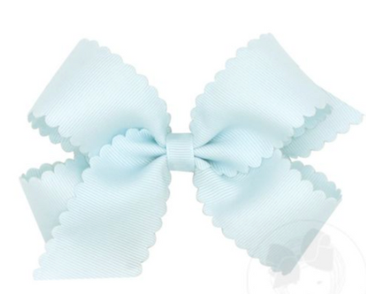 Large Scallop Bow-Blue Vapor