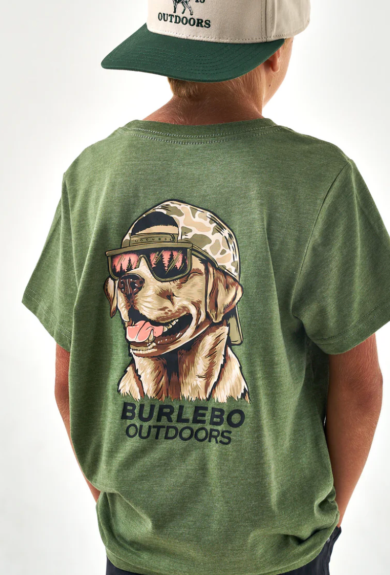 Youth - Short Sleeve Tee - Mallard Camo Dog