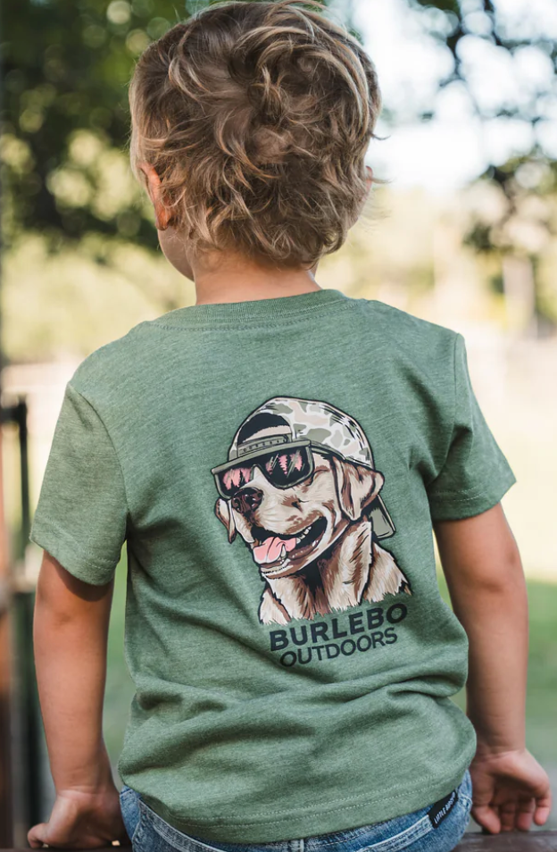 Youth - Short Sleeve Tee - Mallard Camo Dog