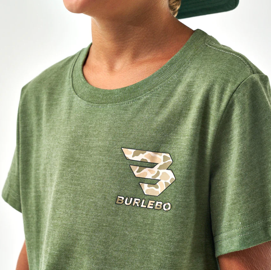 Youth - Short Sleeve Tee - Mallard Camo Dog