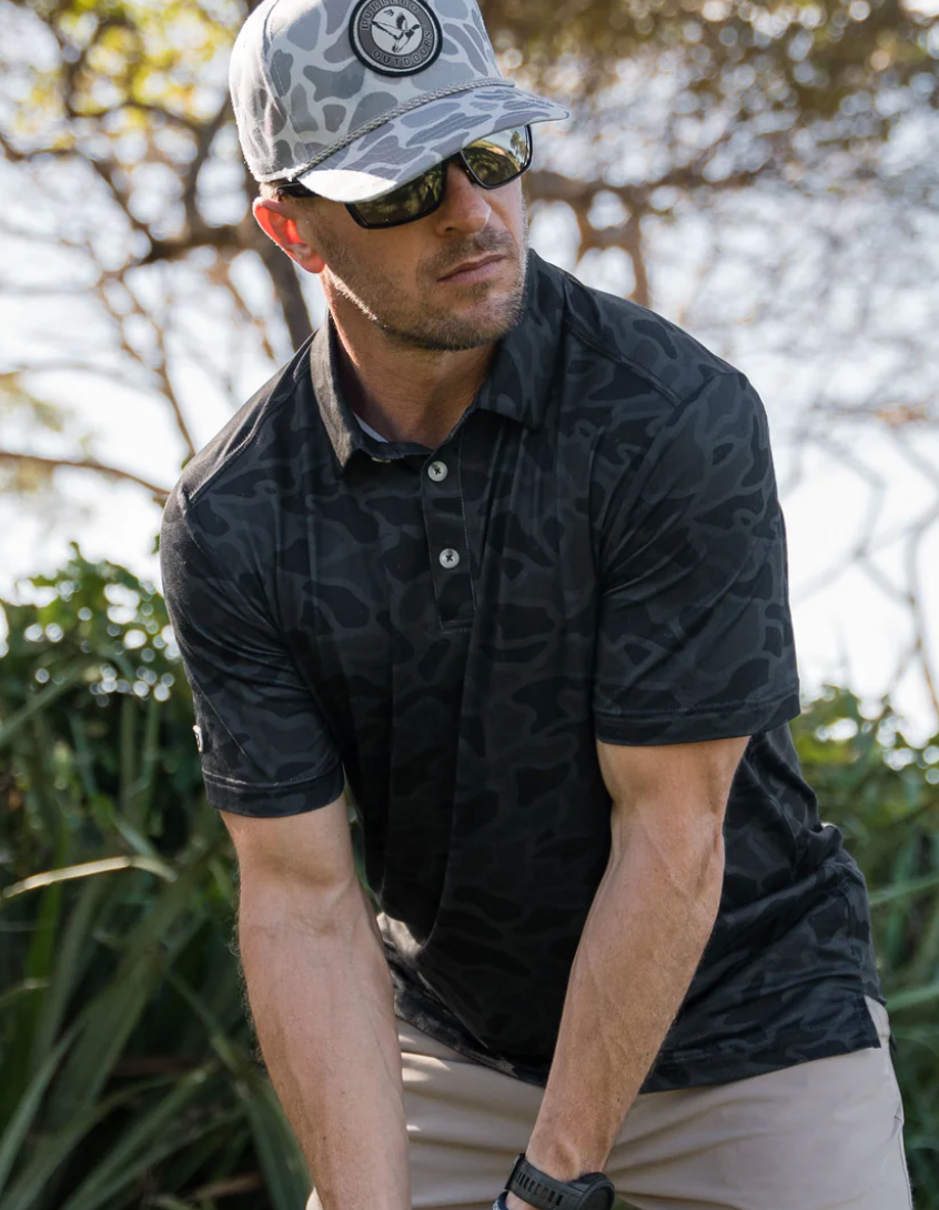 Performance Polo- Black Camo