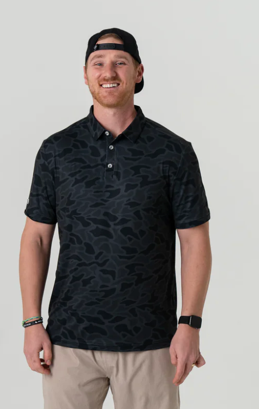 Performance Polo- Black Camo