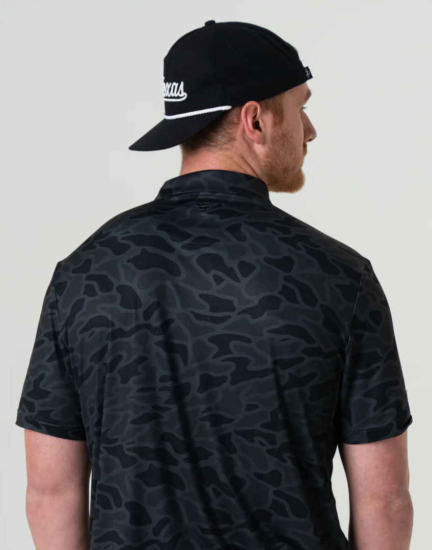 Performance Polo- Black Camo