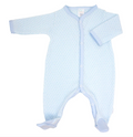Paty Knit Footie-Blue