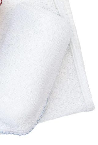 Paty Knit Blanket-Blue