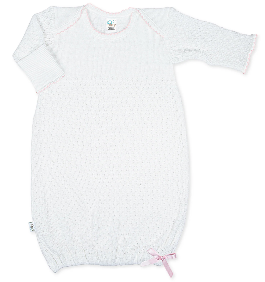 Paty Knit Gown-Pink