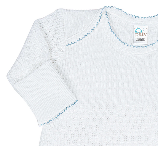 Paty Knit  Gown-Blue
