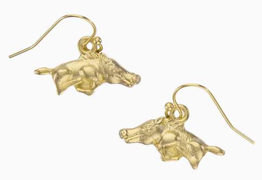 Razorback Gold Earrings