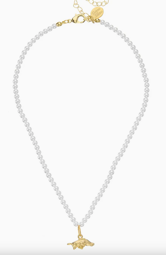 Mini Razorback Pearl Necklace