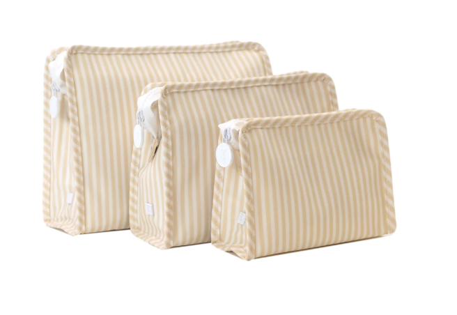 Pimlico Stripe Sand - Small Zip Pouch Roadie