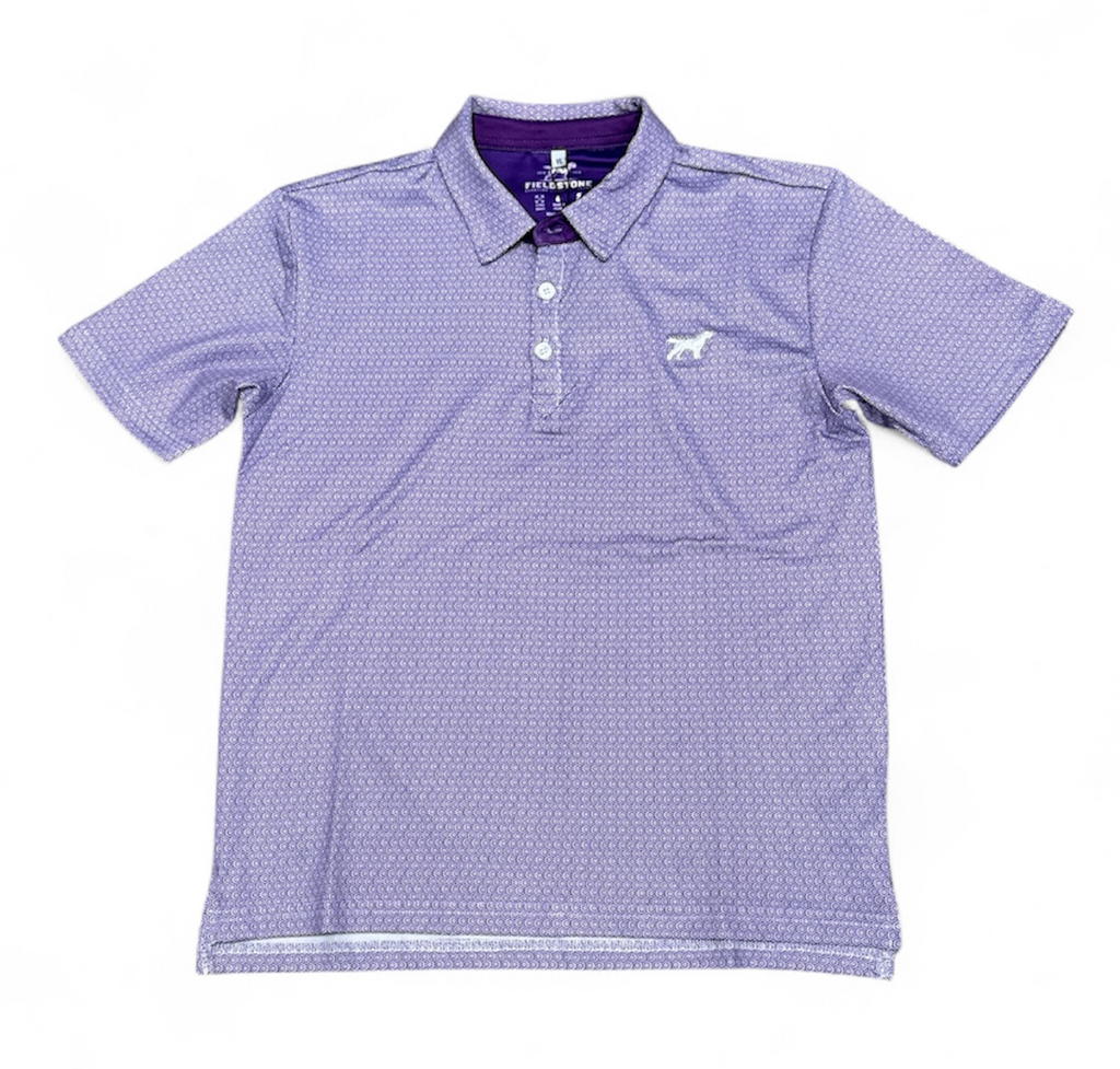 Diamond Polo-Purple/White