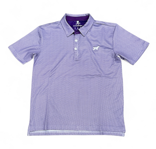 Diamond Polo-Purple/White