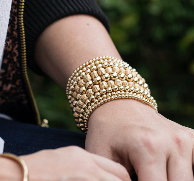 Dignity 6mm Gold Bead Bracelet