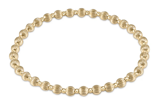 Dignity Grateful 5mm Gold Bead Bracelet