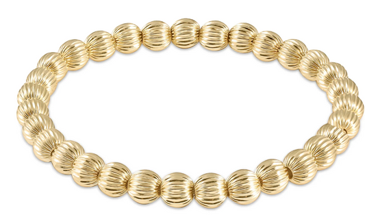 Dignity Gold 6mm  Bracelet EXTENDS
