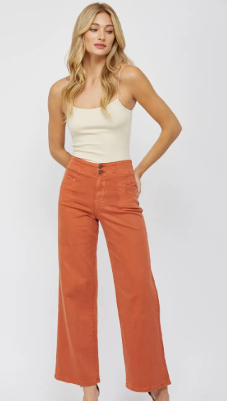 High-Rise Wide Leg-Penny