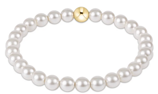 Classic Pearl 5mm Bead Bracelet-EXTENDS