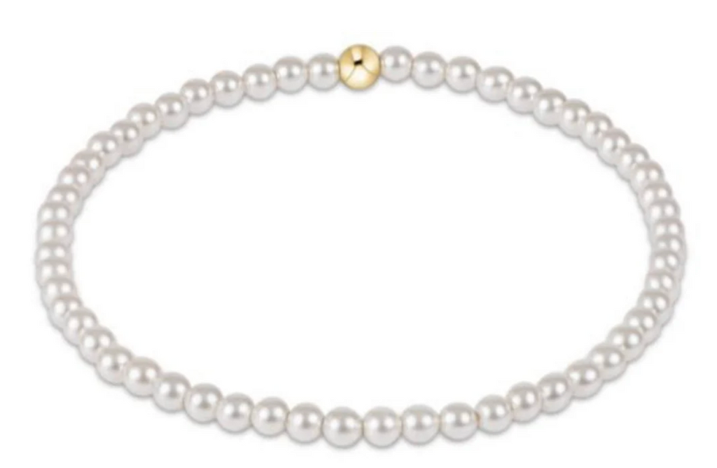 Classic Pearl 3mm Bead Bracelet