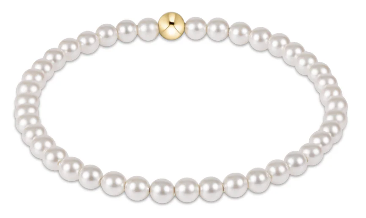 Classic Pearl 4mm Bead Bracelet