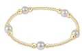 Purpose Pearl 6mm Bead Bracelet - Gold