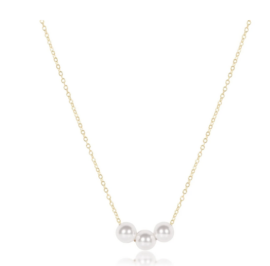 16" Necklace Gold - Joy Pearl