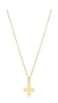 16" Necklace Gold - Signature Cross Charm