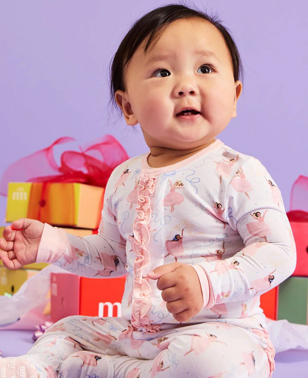 Pretty Plies Footie with Ruffles