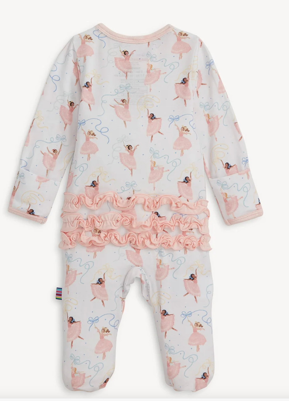 Pretty Plies Footie with Ruffles