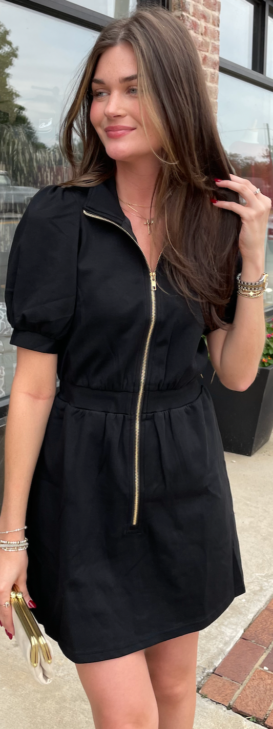 Black Zip Dress