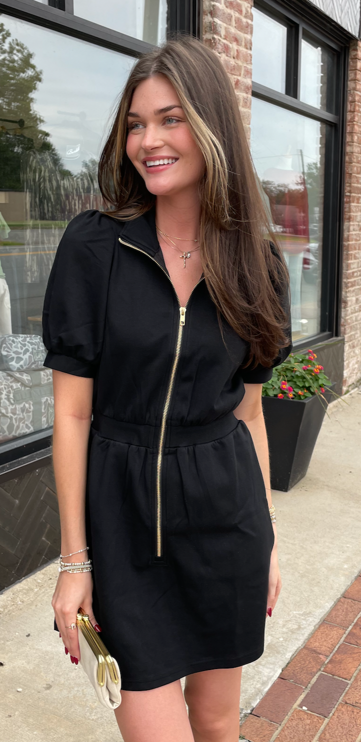 Black Zip Dress