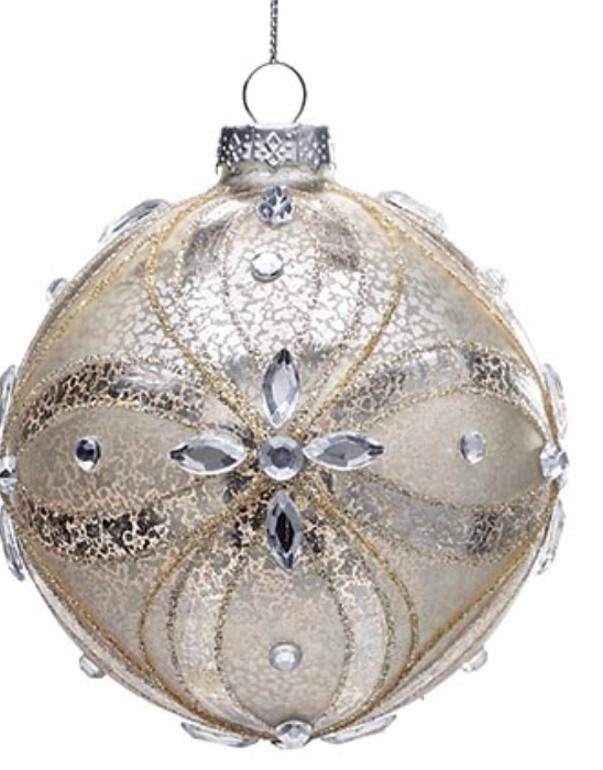 CHAMPAGNE FAUX MERCURY GLASS ASSORTED