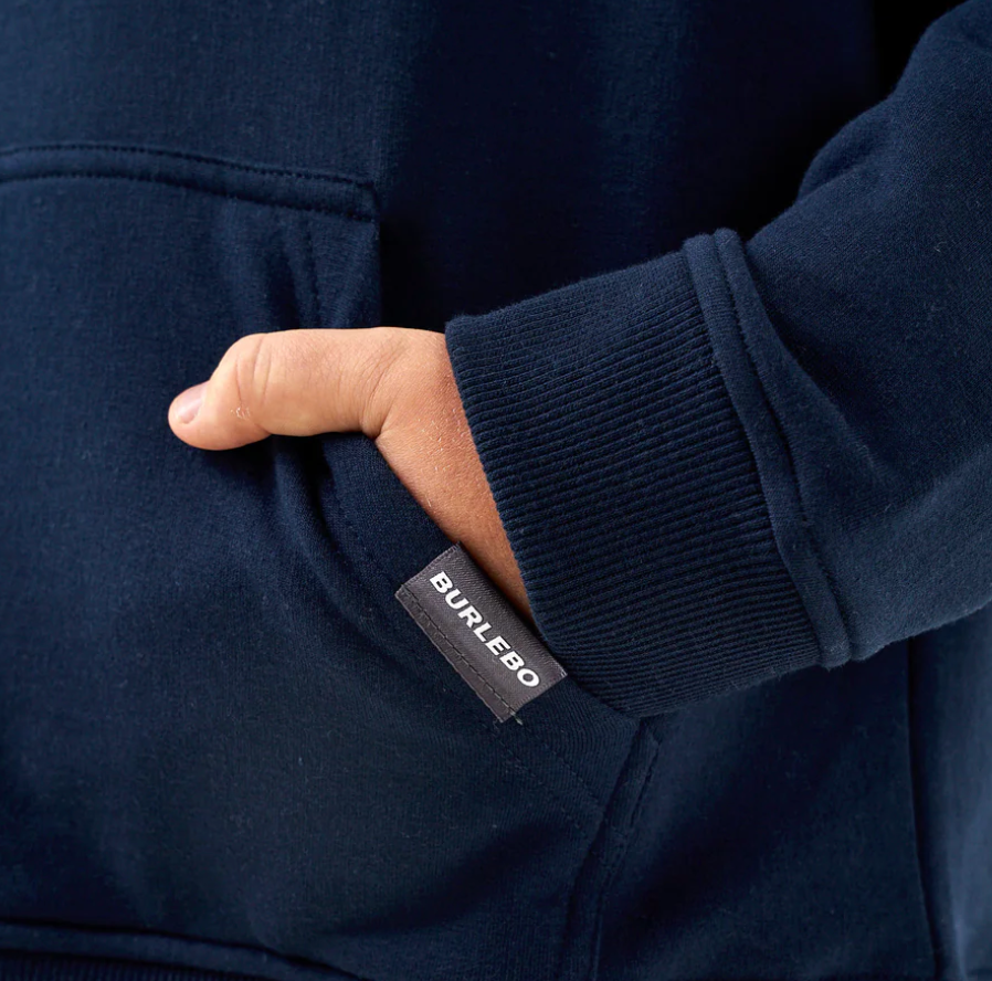 Fleece Hoodie - Old School Duck Hunt - Navy-Youth