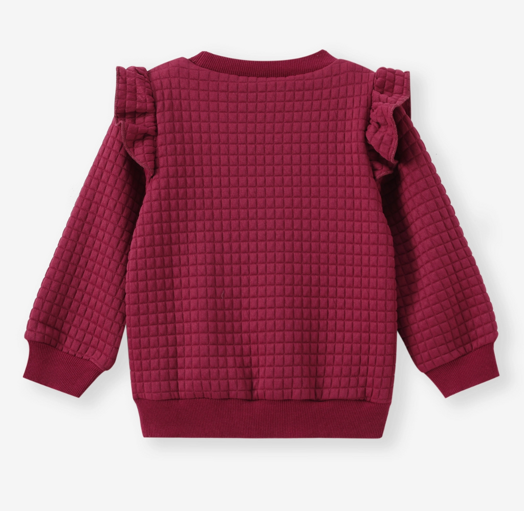 Ruffles Textured Sweatshirt