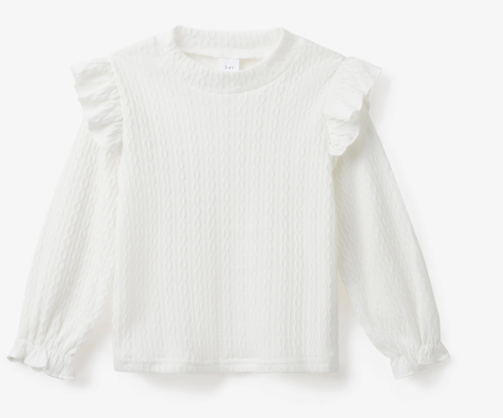 Ruffled Top & Belted Skirt-3pc set