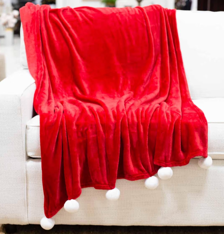 Santa Pom Pom Throw