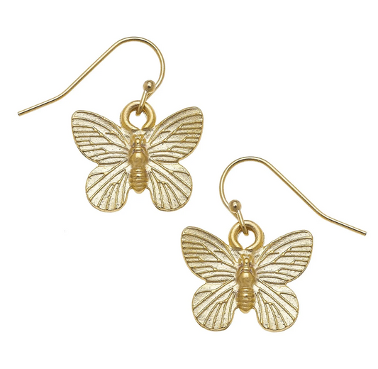 Butterfly Drop Earrings