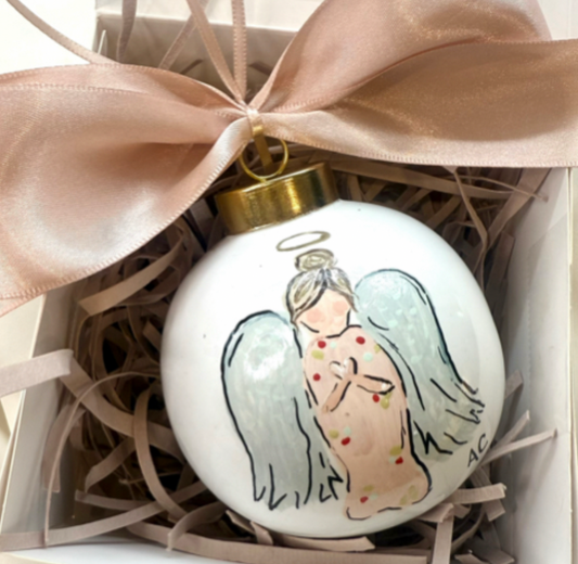 Angel Round Ornament