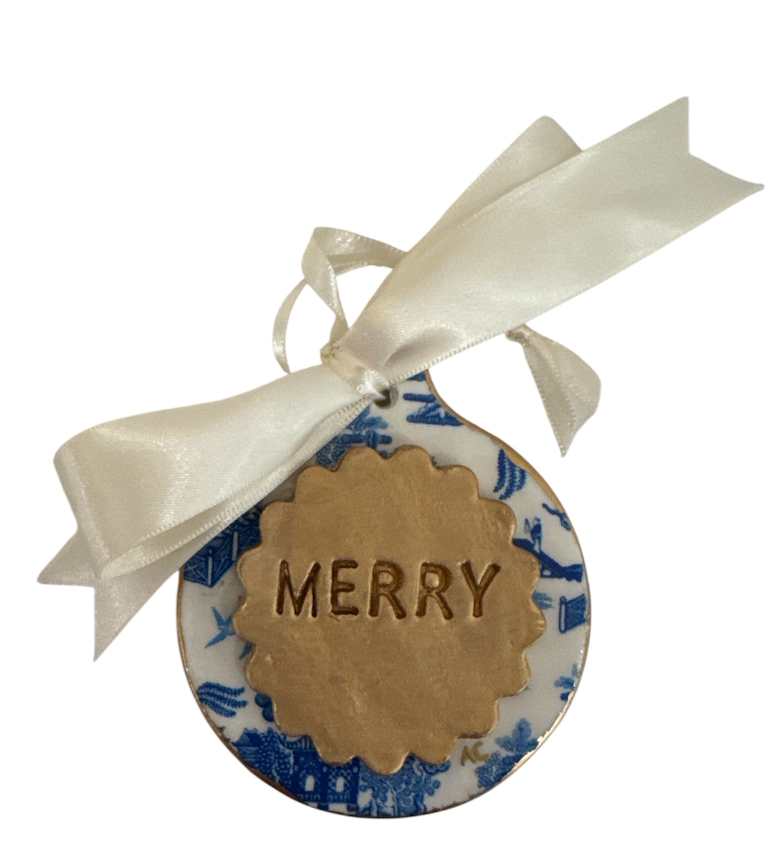 Blue Willow Round -Merry