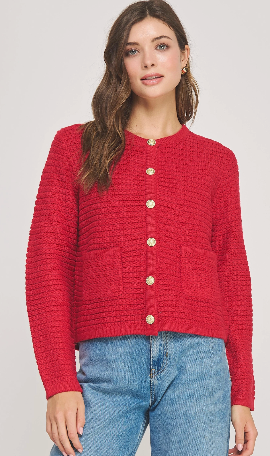 Textured Knit Cardigan