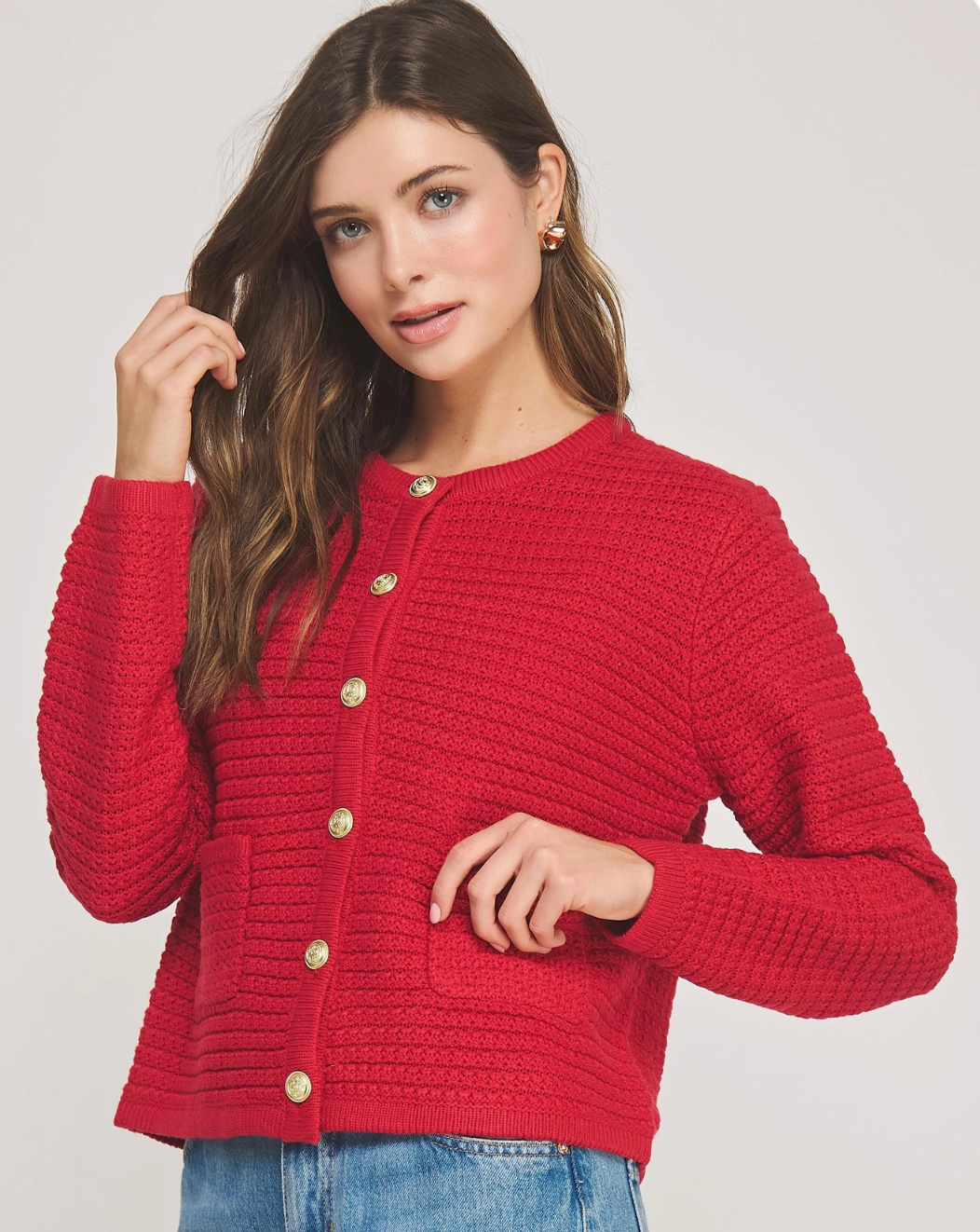 Textured Knit Cardigan