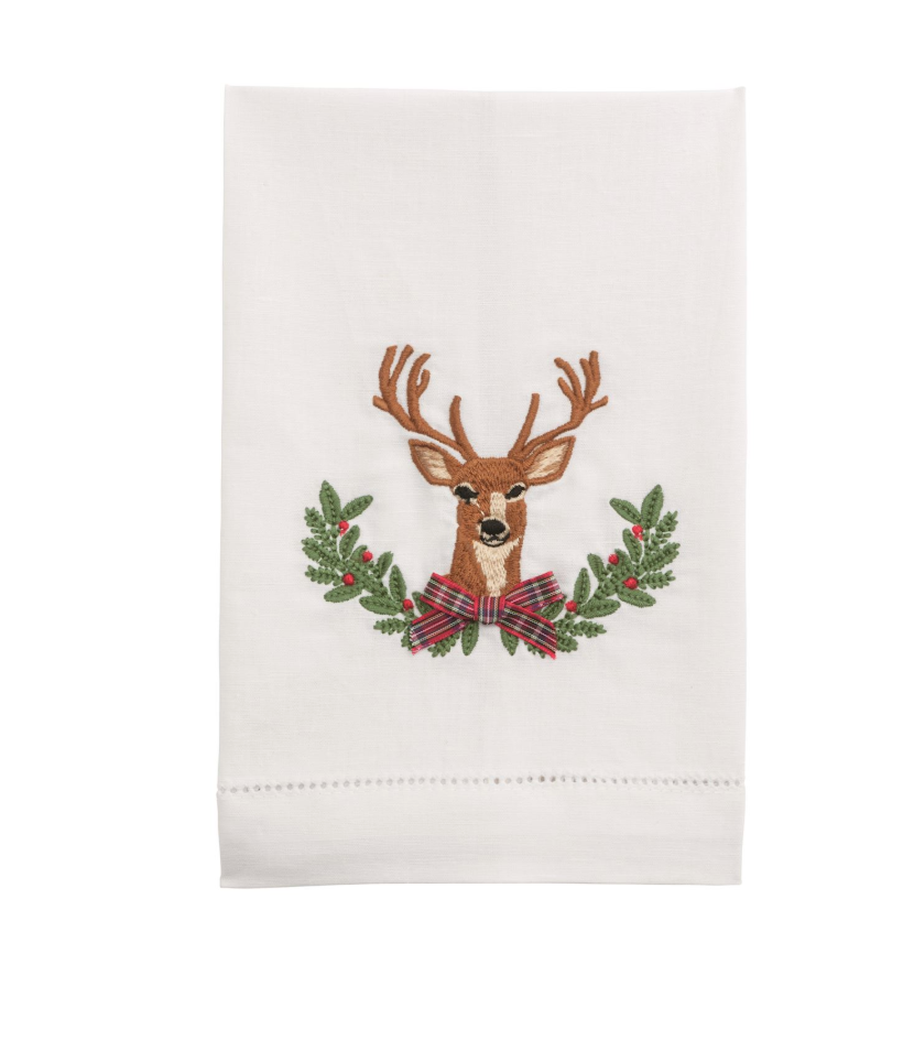 Christmas Tea Towel-Deer