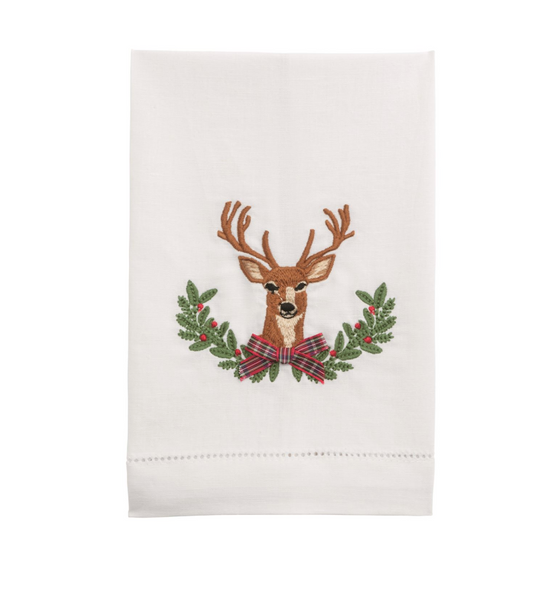 Christmas Tea Towel-Deer