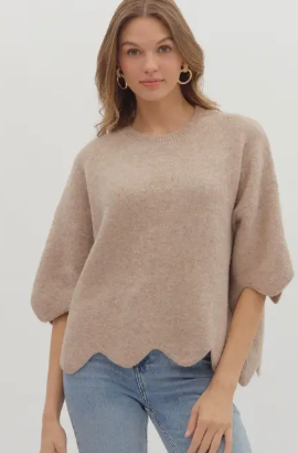 Scallop Sweater Knit