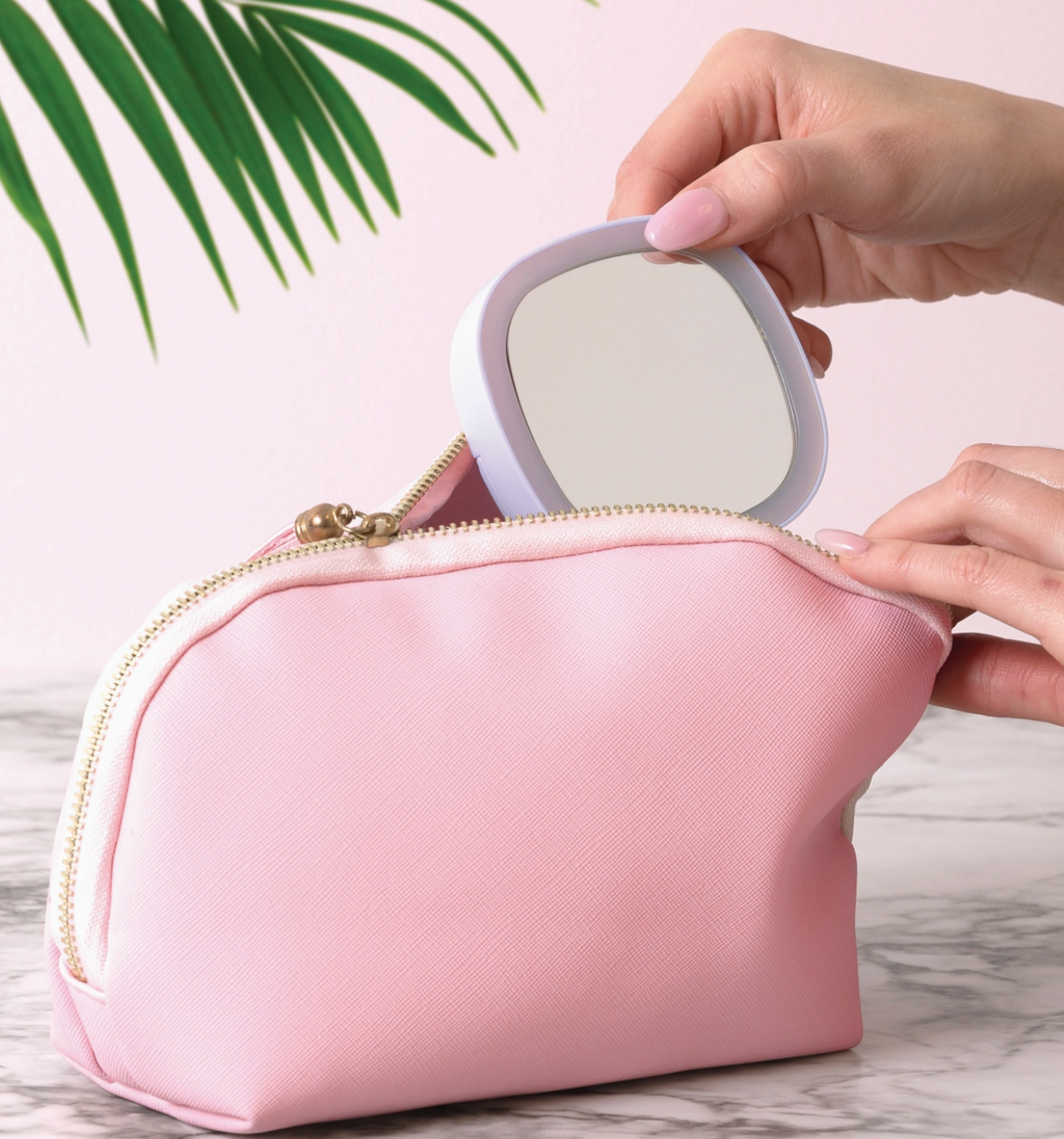 Lemon Lavender Led Light Up Mini Mirror