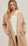 Open Front Knit Coat Jacket
