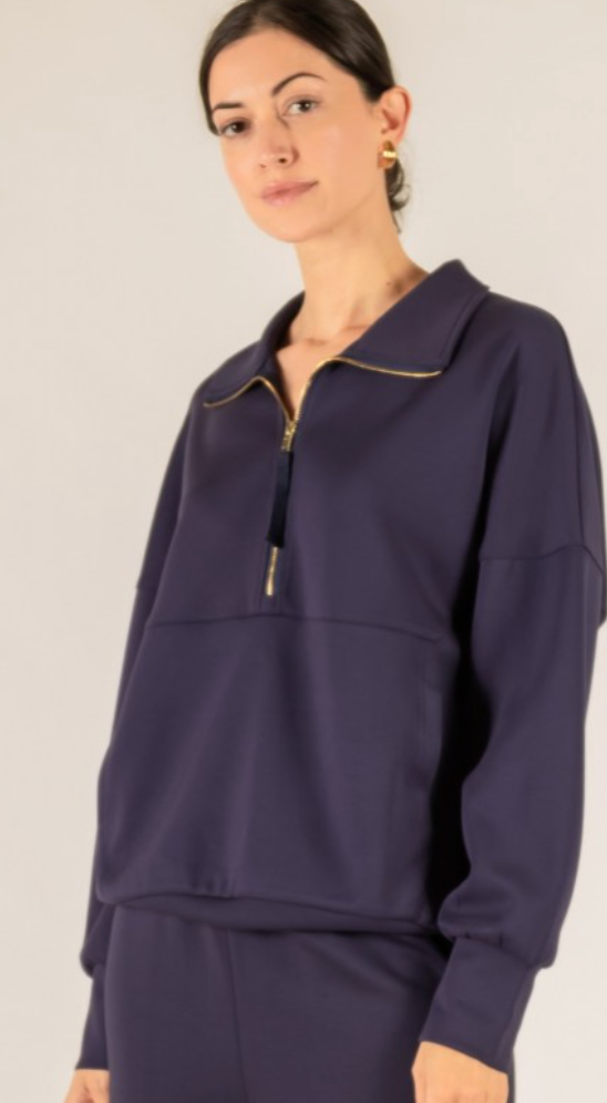 Scuba Butter Modal Zip Up Pullover