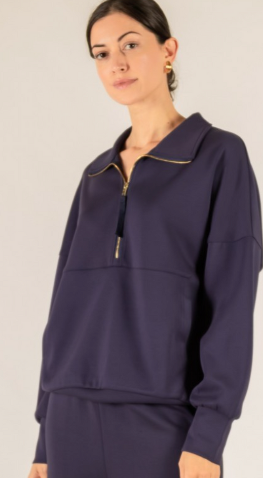 Scuba Butter Modal Zip Up Pullover