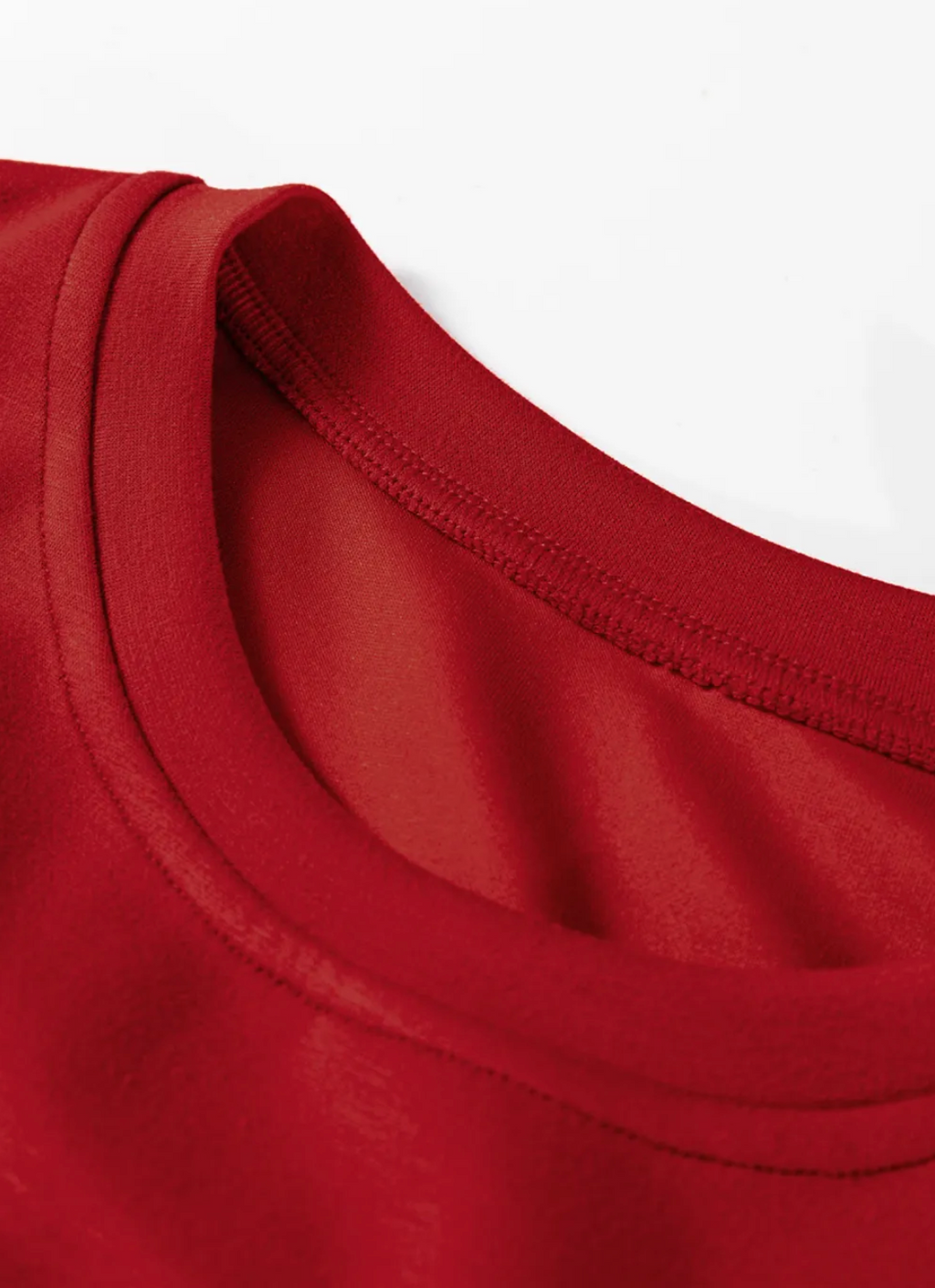Racing Red Pullover Drawstring Mini Skirt 2pcs Set