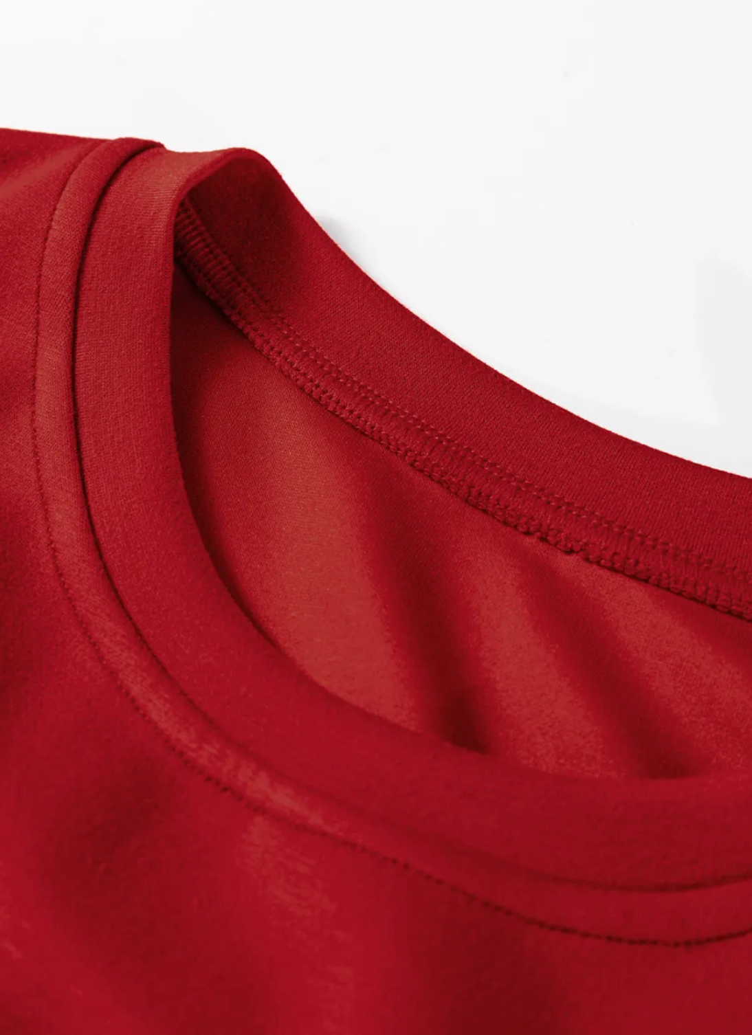 Racing Red Pullover Drawstring Mini Skirt 2pcs Set